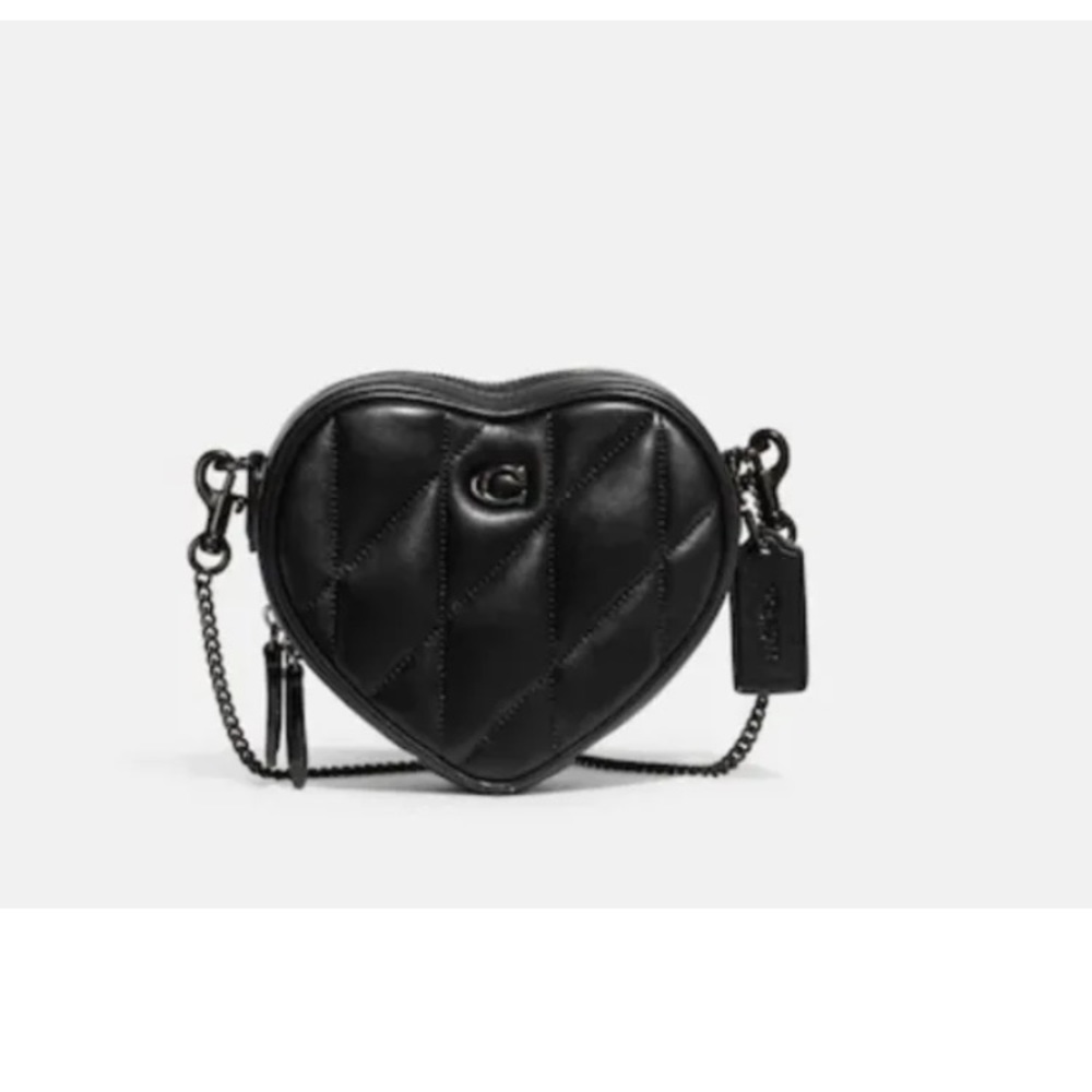 NWOT Coach Heart Crossbody 14 With Pillow Quilting